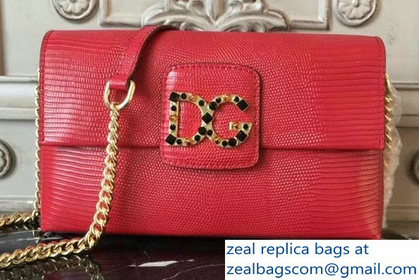 Dolce & Gabbana DG Millennials Shoulder Bag Red 2018 - Click Image to Close